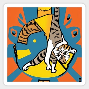 Cat art Sticker